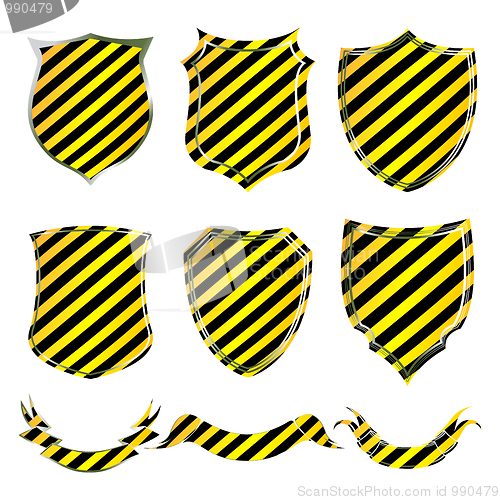 Image of  shields and banners