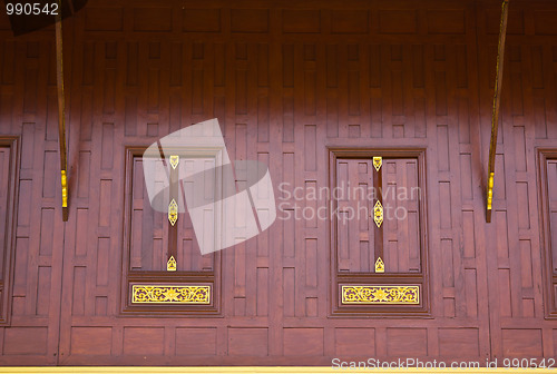 Image of Traditional Thai style window 