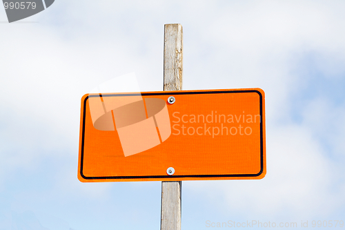 Image of Empty roadsign