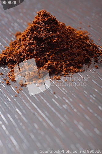 Image of Pile of ground coffee