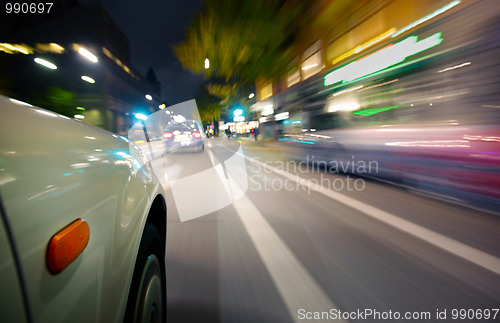 Image of Car in motion blur