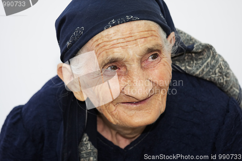 Image of Portrait of cute smiling elderly woman