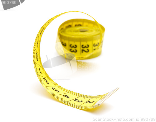 Image of Yellow measuring tape 