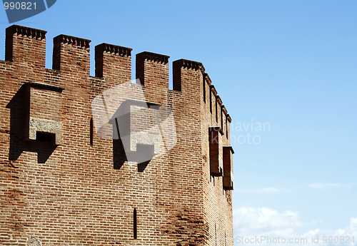 Image of Details of Red Tower