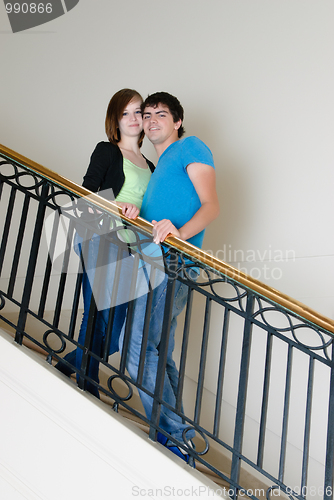 Image of Teenage Couple Posing