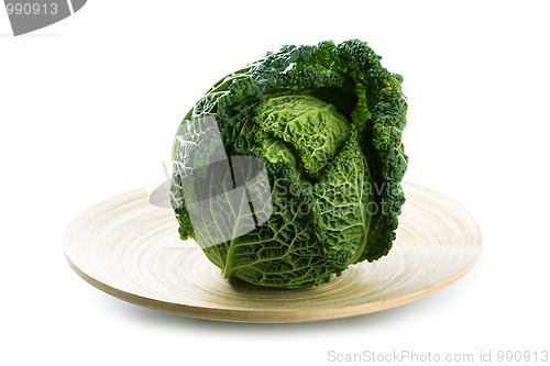 Image of fresh savoy cabbage