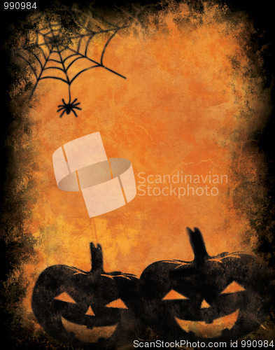 Image of Halloween pumpkins background