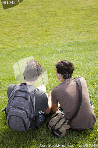 Image of Studing in outdoor