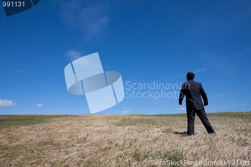 Image of Alone at the field