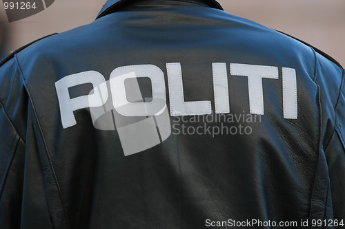 Image of Back of police officer