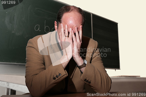 Image of Depressed teacher