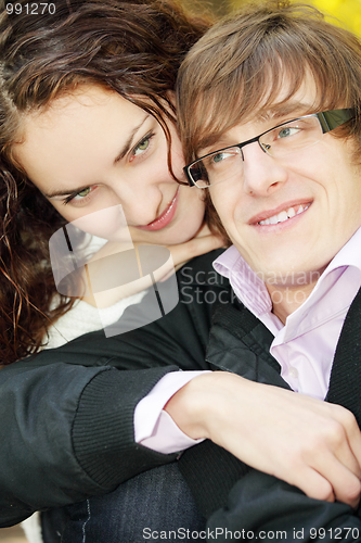 Image of Cute young couple