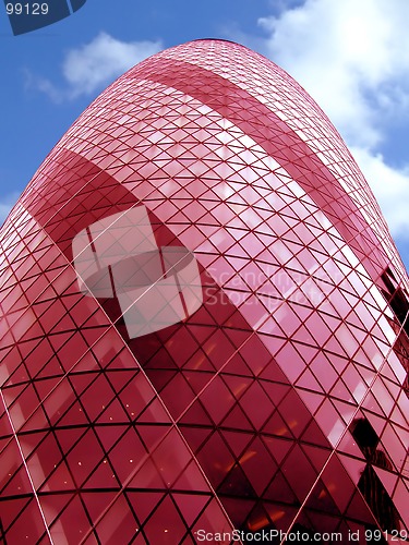 Image of Bullet building alone red