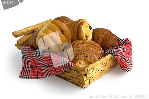 Image of Basket with buns