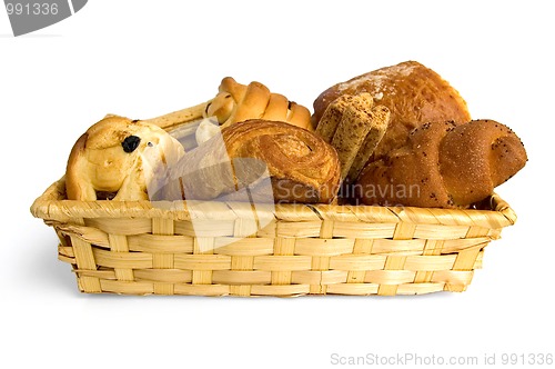 Image of Buns in a wicker basket