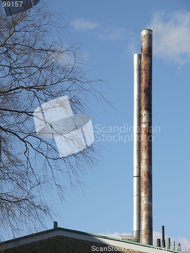 Image of Rusty smokestack