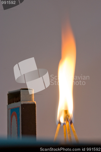 Image of Fire concept with matches