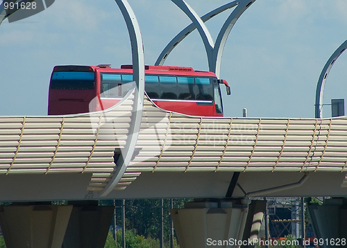 Image of The tourist bus in a way 