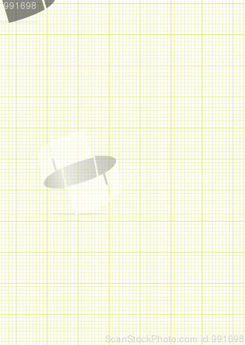 Image of Graph paper A4 sheet green