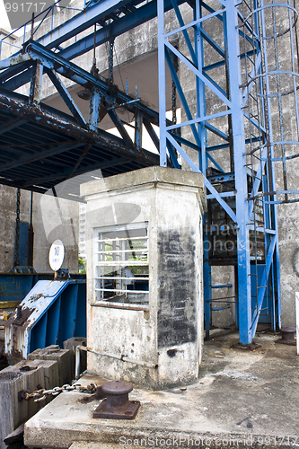 Image of old desert car ferry dock