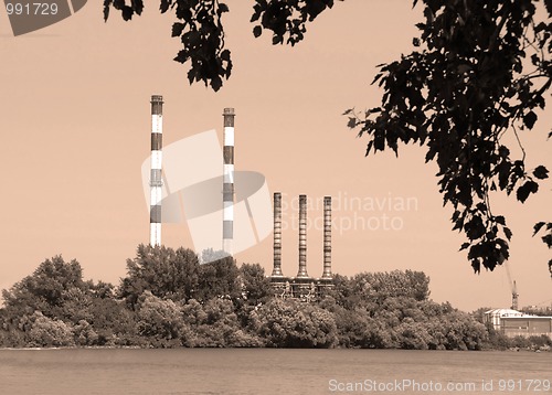 Image of Factory by river