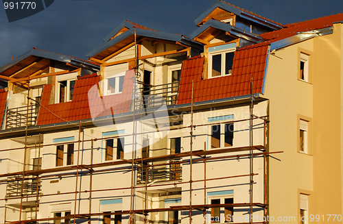 Image of Scaffolding on building