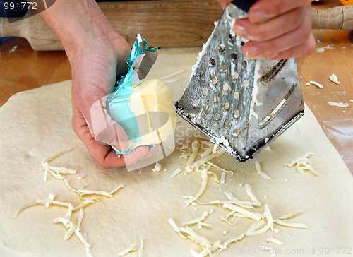 Image of Grated butter on dough