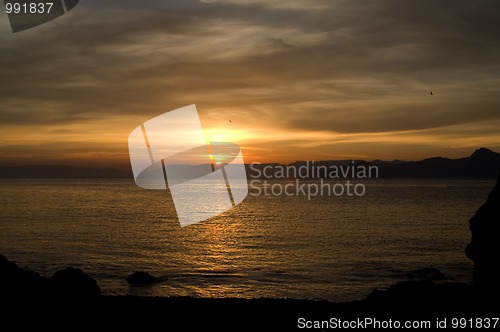 Image of Sea sunset