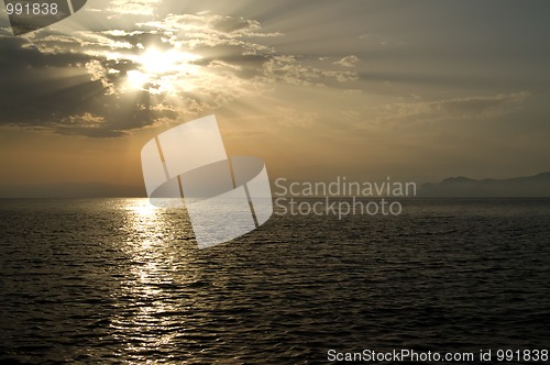 Image of Sea sunset