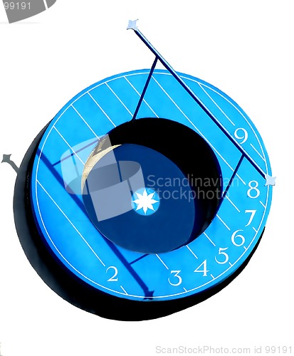 Image of Sun clock isolated