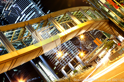 Image of modern city at night