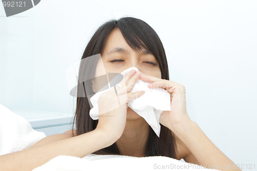 Image of sneeze girl