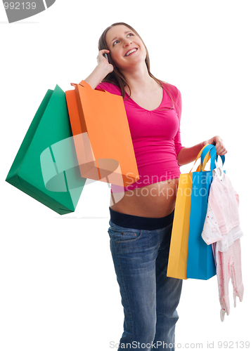 Image of New mother shopping