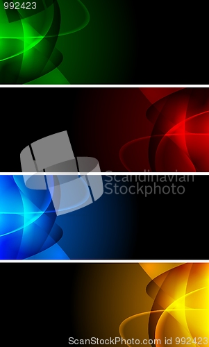 Image of Abstract dark banners