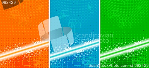 Image of Vertical backgrounds set