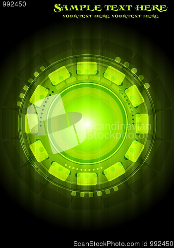 Image of Black and green background