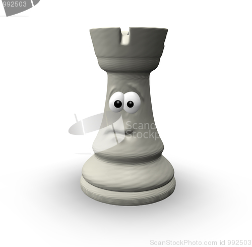 Image of white chess rook