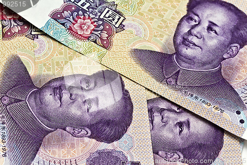 Image of Background of chinese money - Five Yuan 