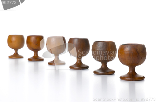 Image of Wooden cups