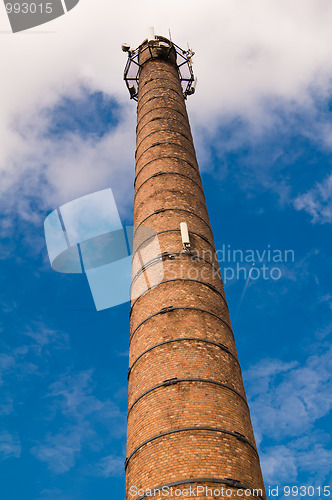 Image of Industrial pipes against the sky