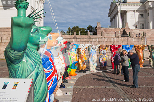 Image of HELSINKI, FINLAND - SEPTEMBER 27: United Buddy Bears exhibition 