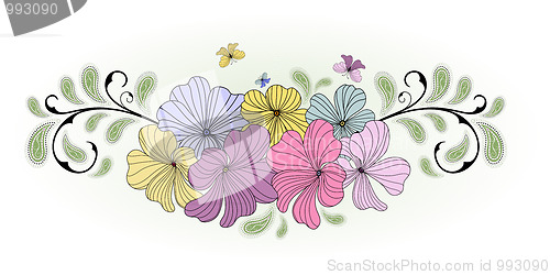 Image of Bouquet of colorful flowers