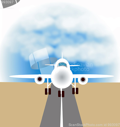 Image of Plane on ranway