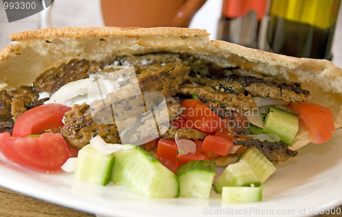 Image of pita donner kebab larnaca cyprus