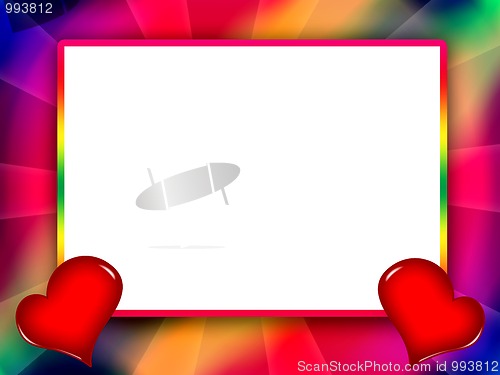 Image of Colorful love frame