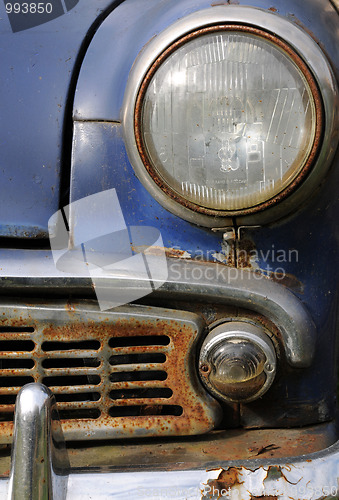 Image of Part of Rusty Car