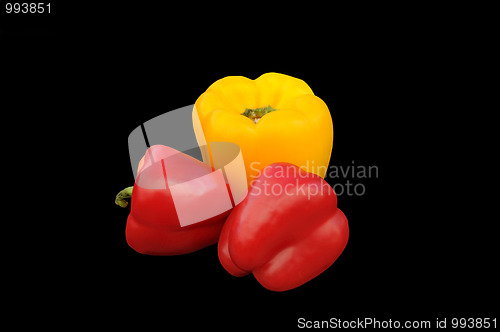 Image of Three Sweet Peppers