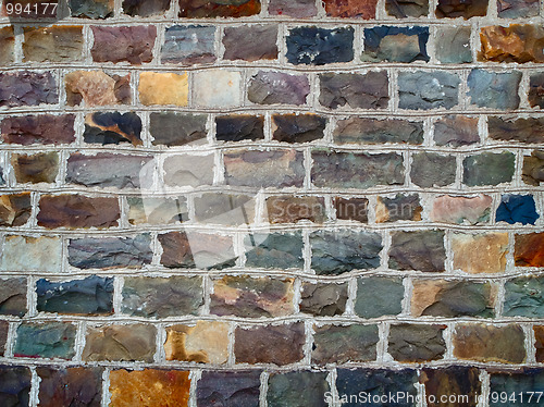 Image of multicolored wall