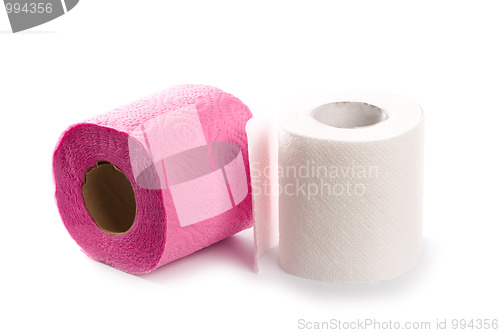 Image of two toilet paper rolls 