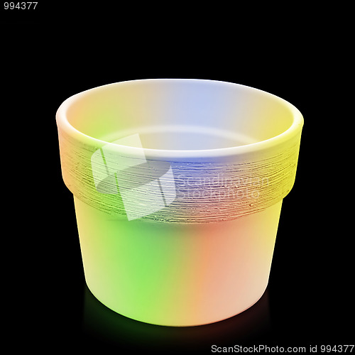 Image of rainbow flowerpot
